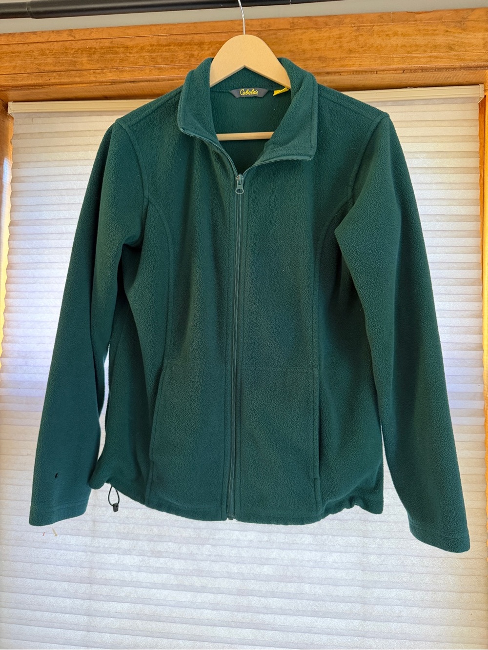 Cabela's Women's Forest Green Full-Zip Fleece Jacket M 0224